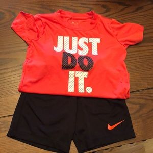 Toddler Nike shorts set